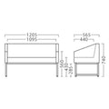 31467-F【プロシード】業務用椅子 スラーWH2P W1205 W1205×D565×H740 (SH430)(mm) /業務用/新品/送料無料