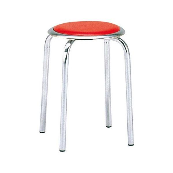 丸椅子 M－24M(10脚入)レッド