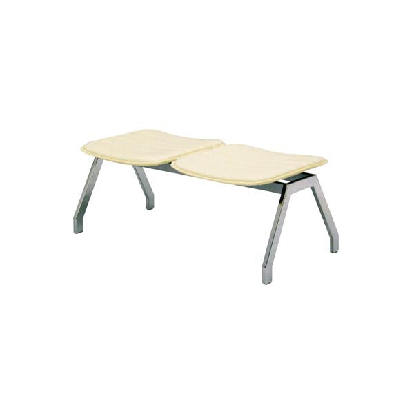 ML-41-2 【ミトノ】ロビー用チェア 2人用背なし 幅975×奥行545×高さ380/業務用/新品/送料別途見積
