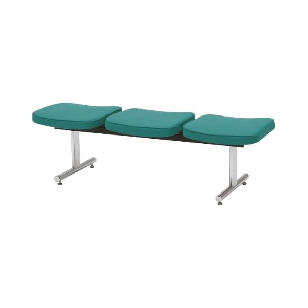 ML-50-3【ミトノ】ロビー用チェア (3人用背なし)  幅1475×奥行475×高さ445/業務用/新品/送料別途見積