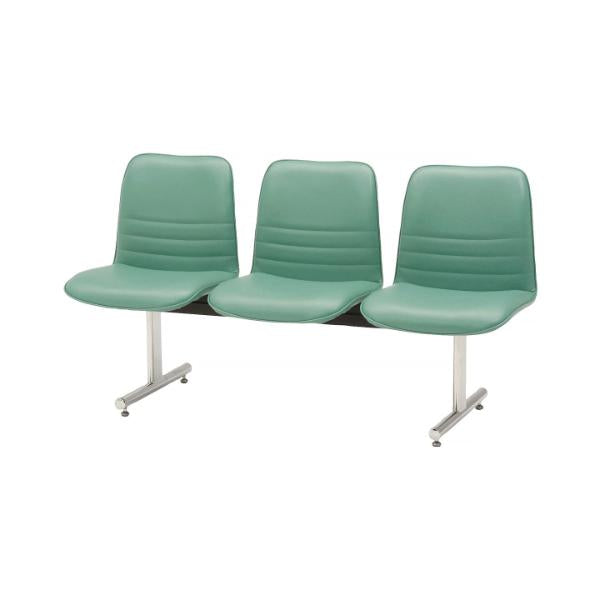 ML-55-3【ミトノ】ロビー用チェア (3人用背付) 幅1475×奥行545×高さ790/業務用/新品/送料別途見積