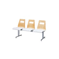 ML-57-3【ミトノ】ロビー用チェア(3人用背付）幅1475×奥行545×高さ840/業務用/新品/送料別途見積