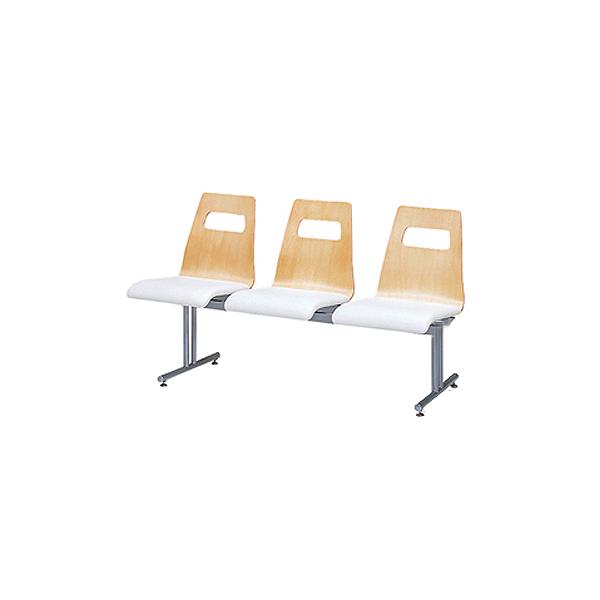 ML-57-3【ミトノ】ロビー用チェア(3人用背付）幅1475×奥行545×高さ840/業務用/新品/送料別途見積