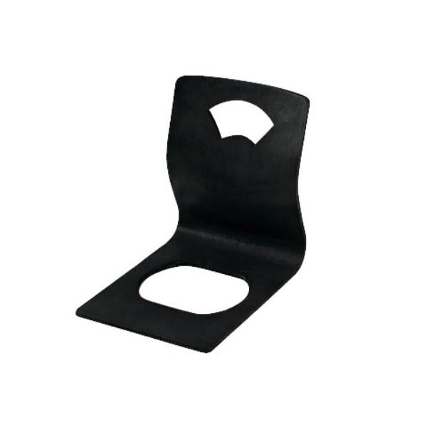 木製座椅子 重厚型 扇黒 幅365×奥行495×高さ430/業務用/新品/送料別
