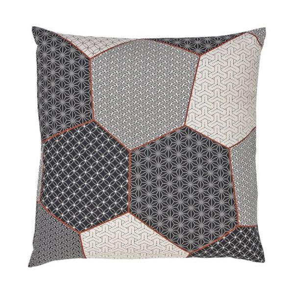 座布団  パッチ和調 紺 40*40カバー/業務用/新品/小物送料対象商品