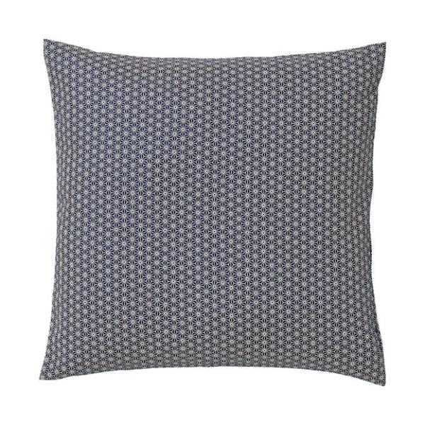 座布団  麻の葉(紺)40×40カバー/業務用/新品/小物送料対象商品