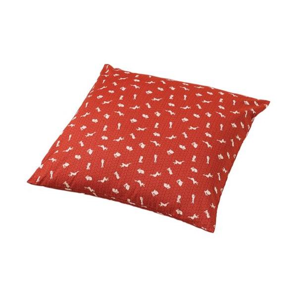 座布団  うさぎ(赤茶)50*50カバー/業務用/新品/小物送料対象商品