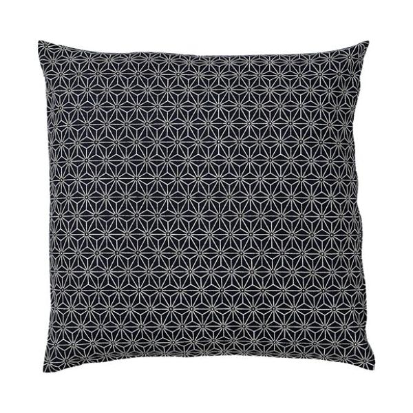 座布団  麻の葉(紺)40*40カバー/業務用/新品/小物送料対象商品