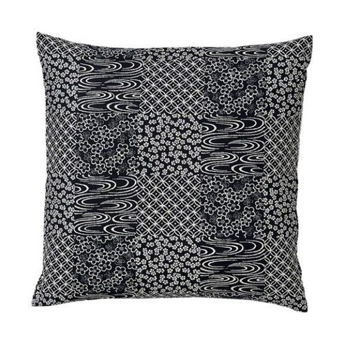 座布団  七宝(紺)50*50カバー/業務用/新品/小物送料対象商品