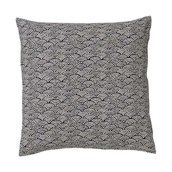 座布団  青海波(紺)40*40カバー/業務用/新品/小物送料対象商品