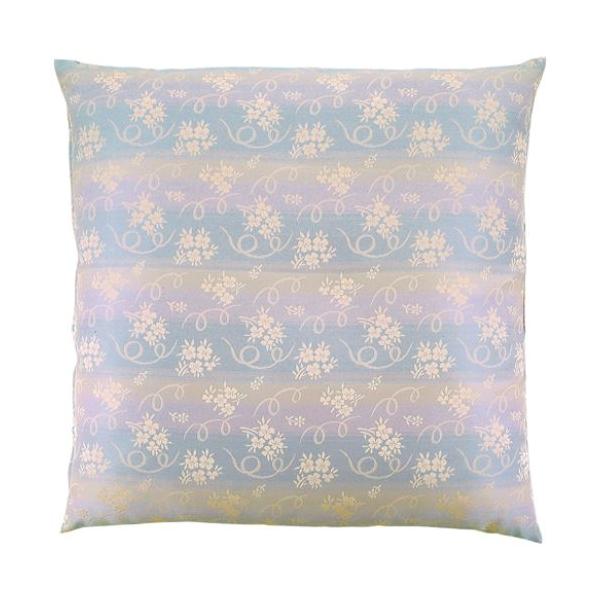 座布団段ぼかし花束ブルー銘仙判55×59カバー/業務用/新品/小物送料対象商品