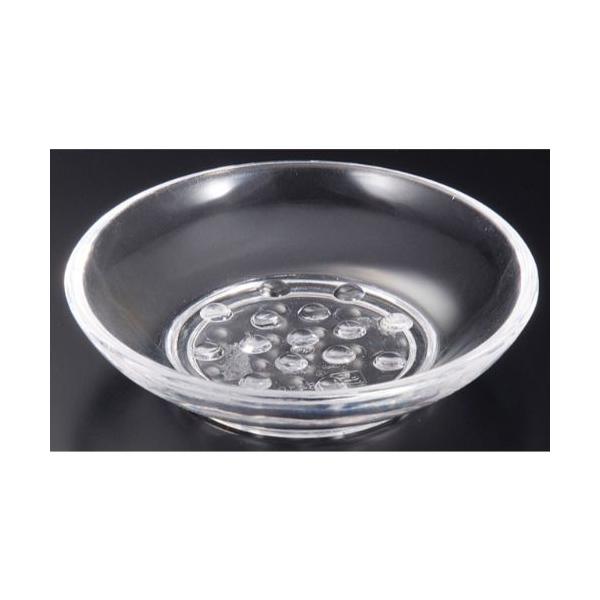 アクリル丸型石鹸入れクリアーS-9852/業務用/新品/小物送料対象商品