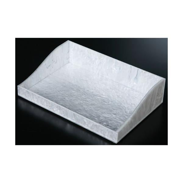 アメニティBOXホワイト氷紋OM/業務用/新品/小物送料対象商品