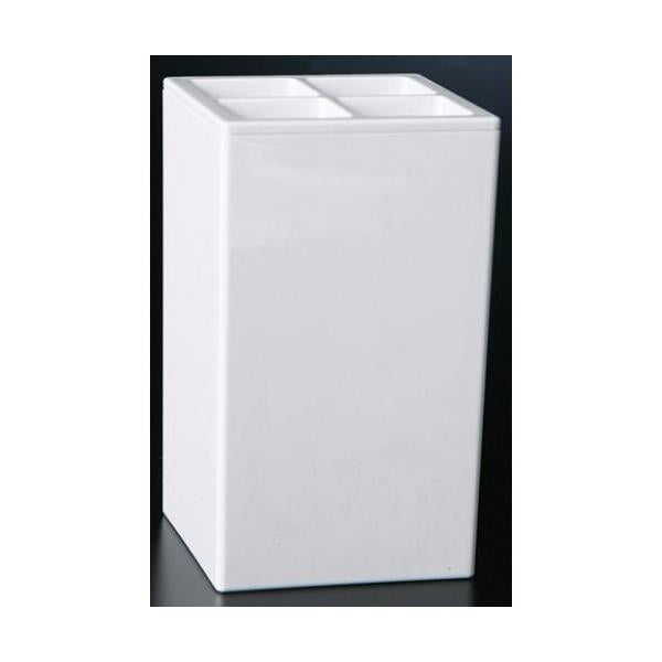 AS歯ブラシ立て(角)ホワイトOM/業務用/新品/小物送料対象商品