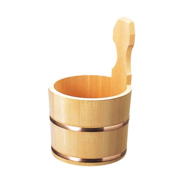 木製 片手湯桶 さわら銅タガ(12404)/業務用/新品/小物送料対象商品