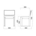 業務用椅子 marukatsu(丸勝) 根来II スレッド 根来IIN椅子 /Aランク/業務用/新品/送料無料