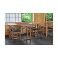業務用椅子 marukatsu(丸勝) 千鳥Ｎ(ナチュラルクリヤ)椅子/業務用/新品/送料無料
