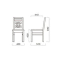 業務用椅子 marukatsu(丸勝) 八宝Ｎ(ナチュラルクリヤ)椅子/業務用/新品/送料無料