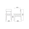 業務用椅子 marukatsu(丸勝) 加太Ｎ(ナチュラルクリヤ)椅子/業務用/新品/送料無料