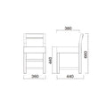 業務用椅子 marukatsu(丸勝) 青葉D(ダークブラウン)椅子/業務用/新品/送料無料