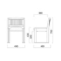 業務用椅子 marukatsu(丸勝) 黒江 スレッド 黒江B椅子 /Aランク/業務用/新品/送料無料
