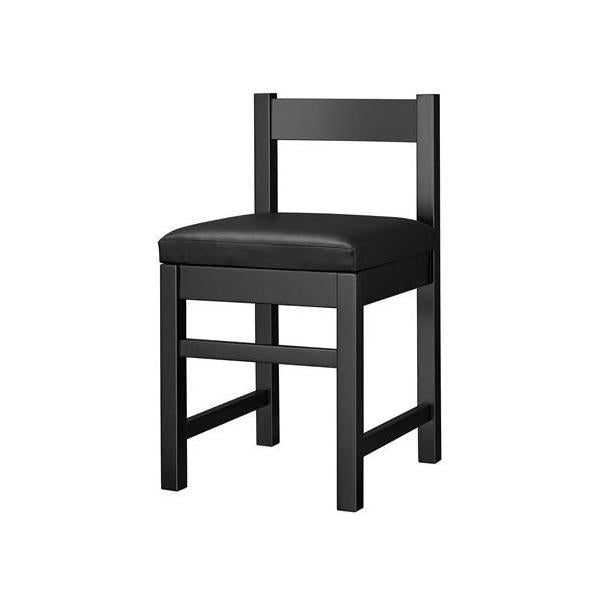 業務用椅子 marukatsu(丸勝) 千鳥B(ブラック)椅子 既製品 黒レザー/業務用/新品/送料無料