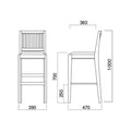 業務用椅子 marukatsu(丸勝) 那須Ｎ(ナチュラルクリヤ)スタンド椅子/業務用/新品/送料無料