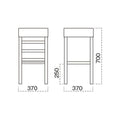 業務用椅子 marukatsu(丸勝) 宮滝Ｎ(ナチュラルクリヤ)スタンド椅子/業務用/新品/送料無料