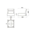 marukatsu(丸勝) 小百合Nカウンターイス 2069 張地ランクA 幅340×奥行420×高さ320 /新品/業務用/送料無料