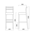 業務用椅子 marukatsu(丸勝) 伊豆 1 D スタンド椅子 Aランク  /業務用/新品/送料無料