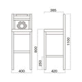 業務用椅子 marukatsu(丸勝) 飛鳥B(ブラック)スタンド椅子/業務用/新品/送料無料