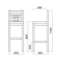業務用椅子 marukatsu(丸勝) 青島B(ブラック)スタンド椅子/業務用/新品/送料無料