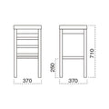 業務用椅子 marukatsu(丸勝) 伊賀B(ブラック)スタンド椅子 既製品/業務用/新品/送料無料