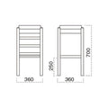 業務用椅子 marukatsu(丸勝) 葛城B(ブラック)スタンド椅子/業務用/新品/送料無料