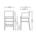 業務用椅子【プロシード】ザップ左アームスタンドNAD  11434-E 幅500×奥行510×高さ990 シート高700(mm)/業務用/新品/送料無料