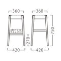 業務用椅子【プロシード】ホッカースタンドNA  11810-E 幅360×奥行360×高さ750(mm)/業務用/新品/送料無料