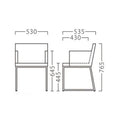 業務用椅子【プロシード】レックスアームイスCR  21294-A 幅530×奥行535×高さ765 シート高445(mm)/業務用/新品/送料無料