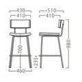 業務用椅子【プロシード】マテールスタンドBL  21461-E 幅430×奥行510×高さ980 シート高700(mm)/業務用/新品/送料無料