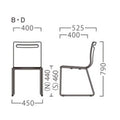 業務用椅子【プロシード】サーフイスB-BL1  21805-A 幅400×奥行525×高さ790 シート高440(mm)/業務用/新品/送料無料
