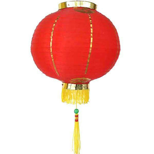 300068R 中華赤提燈 直径45cm ナイロン製