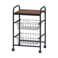 キッチンワゴン FBC-01-1 BK/BR /業務用/新品/送料別