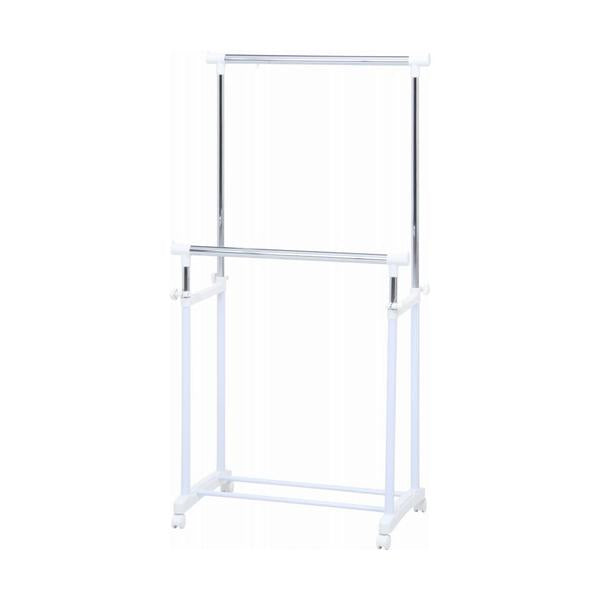 パイプダブルハンガー ４６４４－Ａ０－ＷＨ １４２０２ 4644-A0-WH 5個入/業務用/新品/送料別