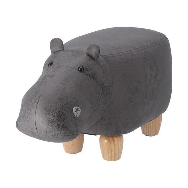 アニマルスツール キュートサイズ カバ ダークグレー /業務用/新品/送料別