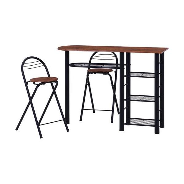 カウンターテーブルチェアセット3点BR 95247 /業務用/新品/送料別