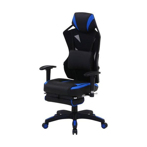 メッシュゲーミングチェア レイズ フットレスト付キBL /業務用/新品/送料別