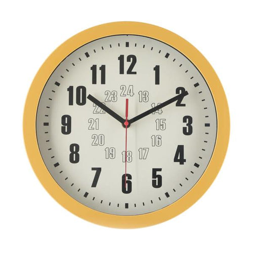 掛時計 カイラ Φ３０ マスタード EG6911A 3個入/業務用/新品/送料別