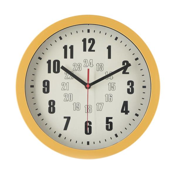掛時計 カイラ Φ３０ マスタード EG6911A 3個入/業務用/新品/送料別