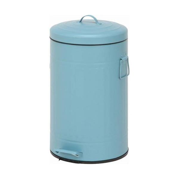 スチール ラウンドペダルペール 12L スモークブルー (セット数：6) /業務用/新品/送料別