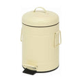 スチール ラウンドペダルペール 3L アイボリー (セット数：6) /業務用/新品/送料別