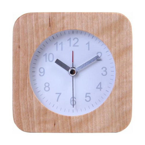 置時計 ウッド スクエア ＷＨ SA6061 6個入/業務用/新品/送料別